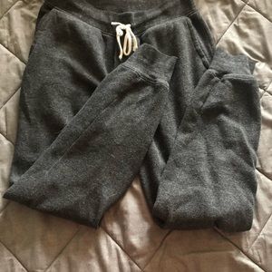 Gray jogger sweatpants
